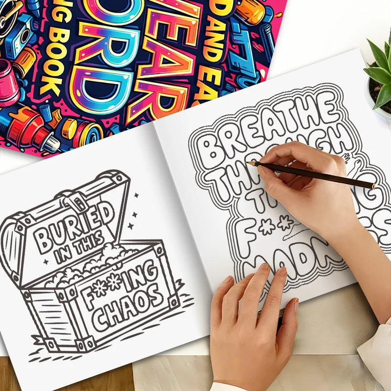 32 Pages Graffiti Coloring Book for Adults | Stress Relief & Art Therapy