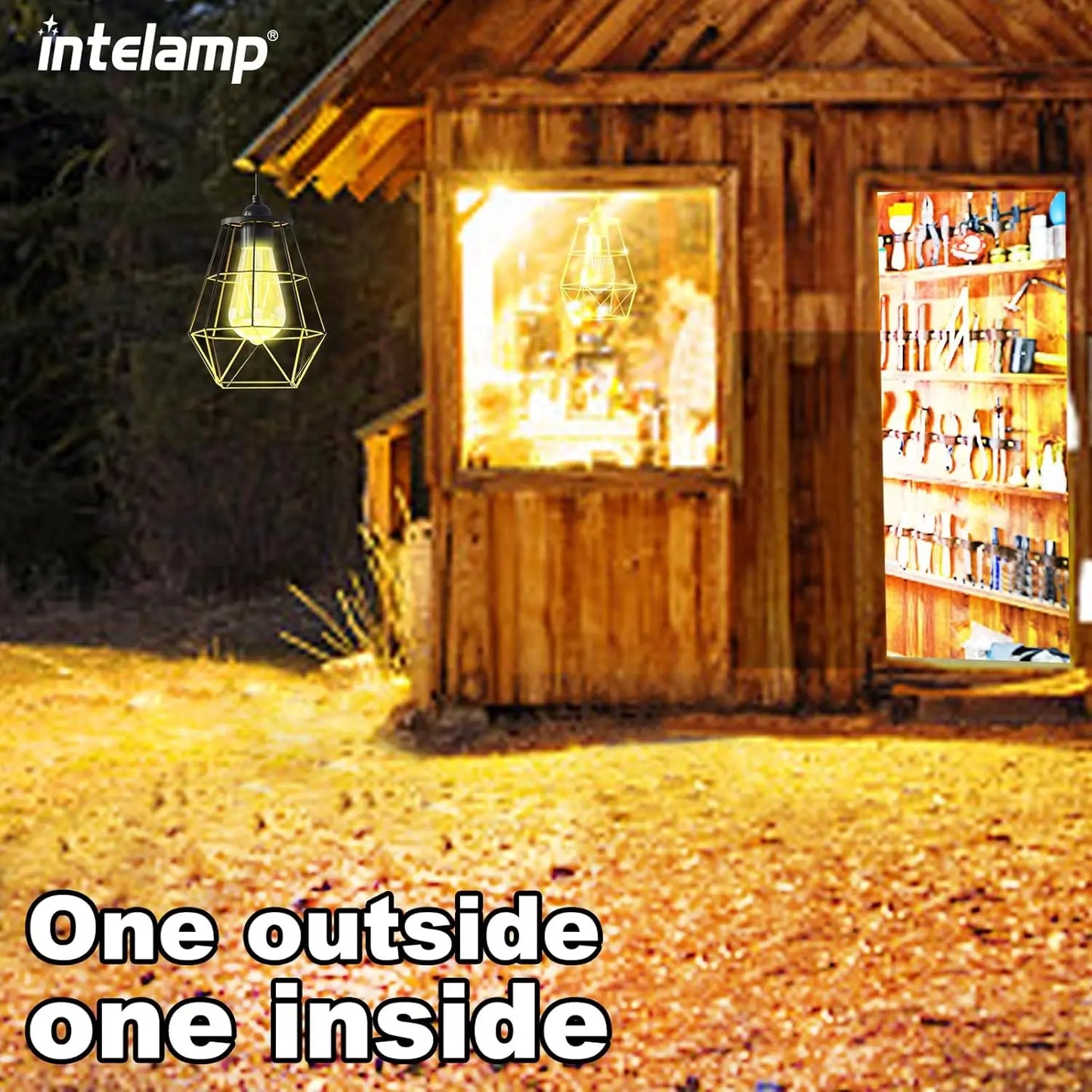 Solar Pendant Light | Elegant Solar Shed Lighting for Your Garden