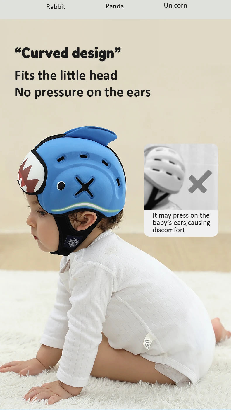 Cute Ladybug Baby Helmet | Safe Anti-Shock Headgear for Infants