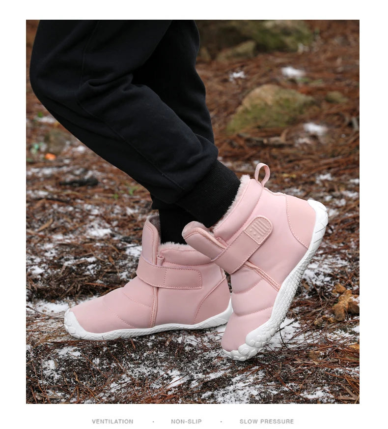 Kids Waterproof Snow Boots | Comfortable & Warm Fur Lined Boots