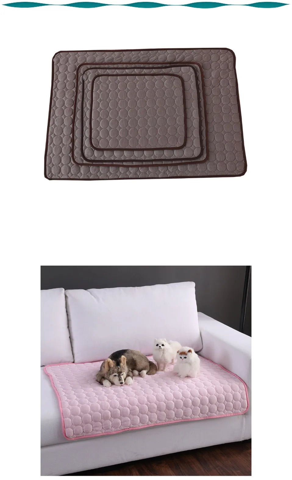 Dog Cooling Mat for All Breeds | Summer Pet Cold Bed