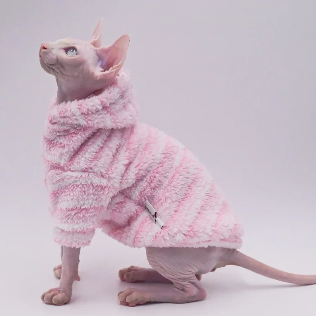 Soft Double-Sided Winter Jacket for Hairless Cats | Cozy Cat Coat