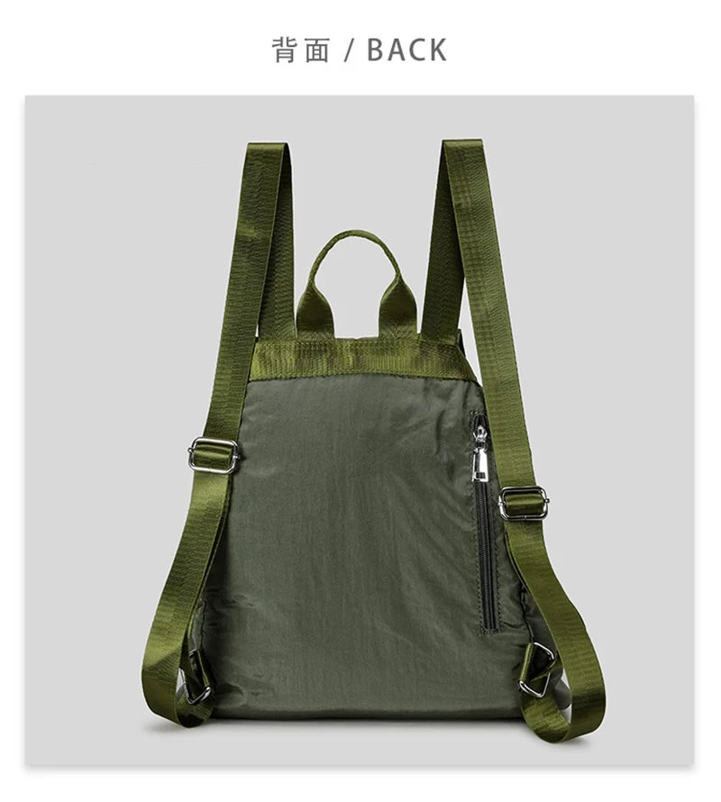 Fashion Y2K Bow Casual Backpack | High-Quality Nylon Shoulder Bag