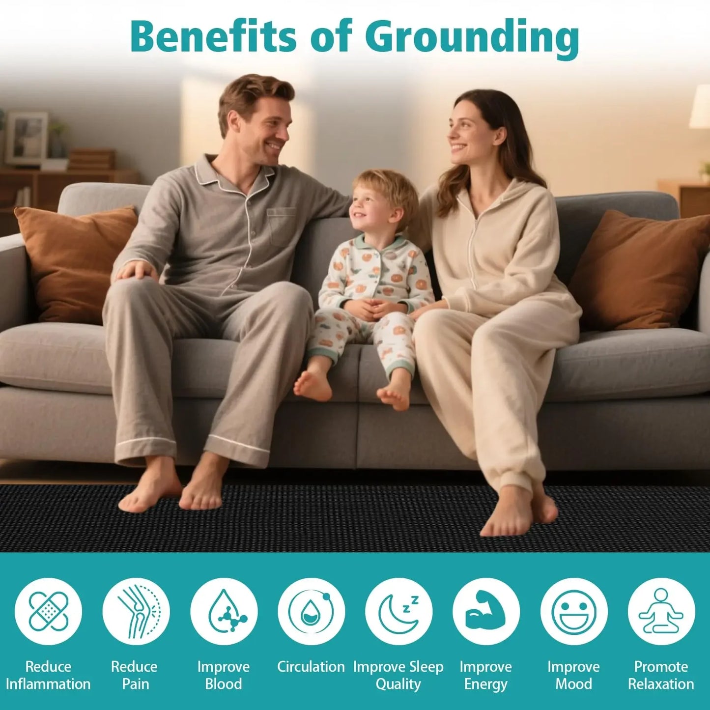 Grounding Leather Mattress Sleep Mat | Enhance Sleep & Reduce Stress