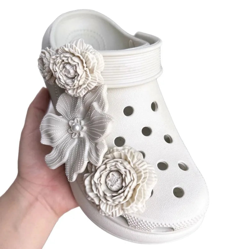 DIY Fashion Shoe Charms Set | 3D Flower Shoe Decorations