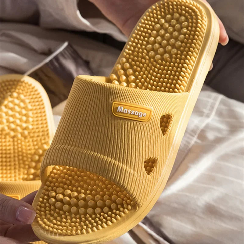 Women & Men Massage Slippers | Soft Non-Slip Indoor Slides
