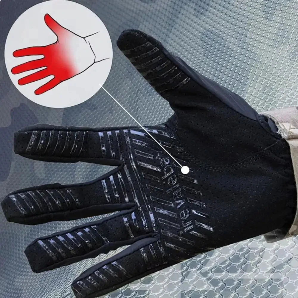 Unisex Touchscreen Motorcycle Gloves | Breathable Tactical Full-Finger