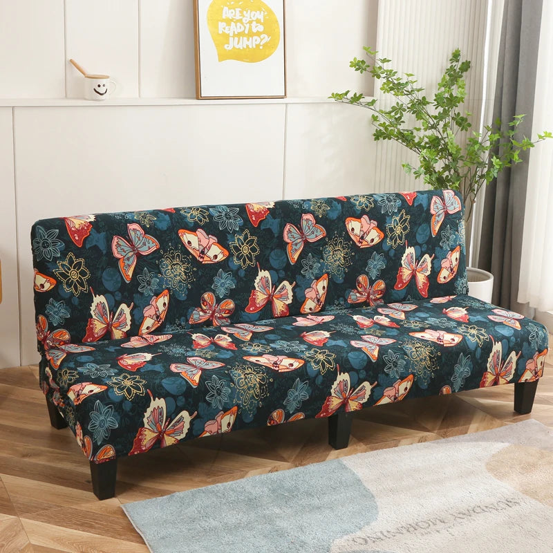 Stretch Printed Sofa Bed Cover | Dust-Proof Furniture Protector