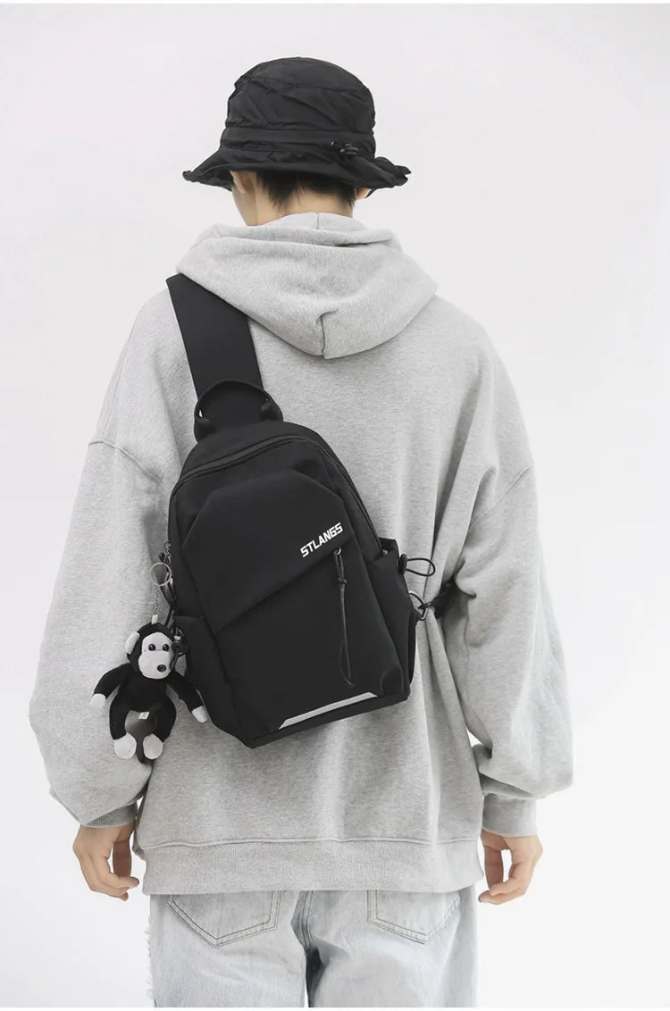 Unisex Korean Style Crossbody Bag | Lightweight & Portable