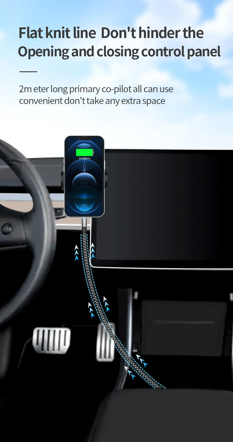 USB C Charger Cable | Flat 90 Degree Type C Charging Cable