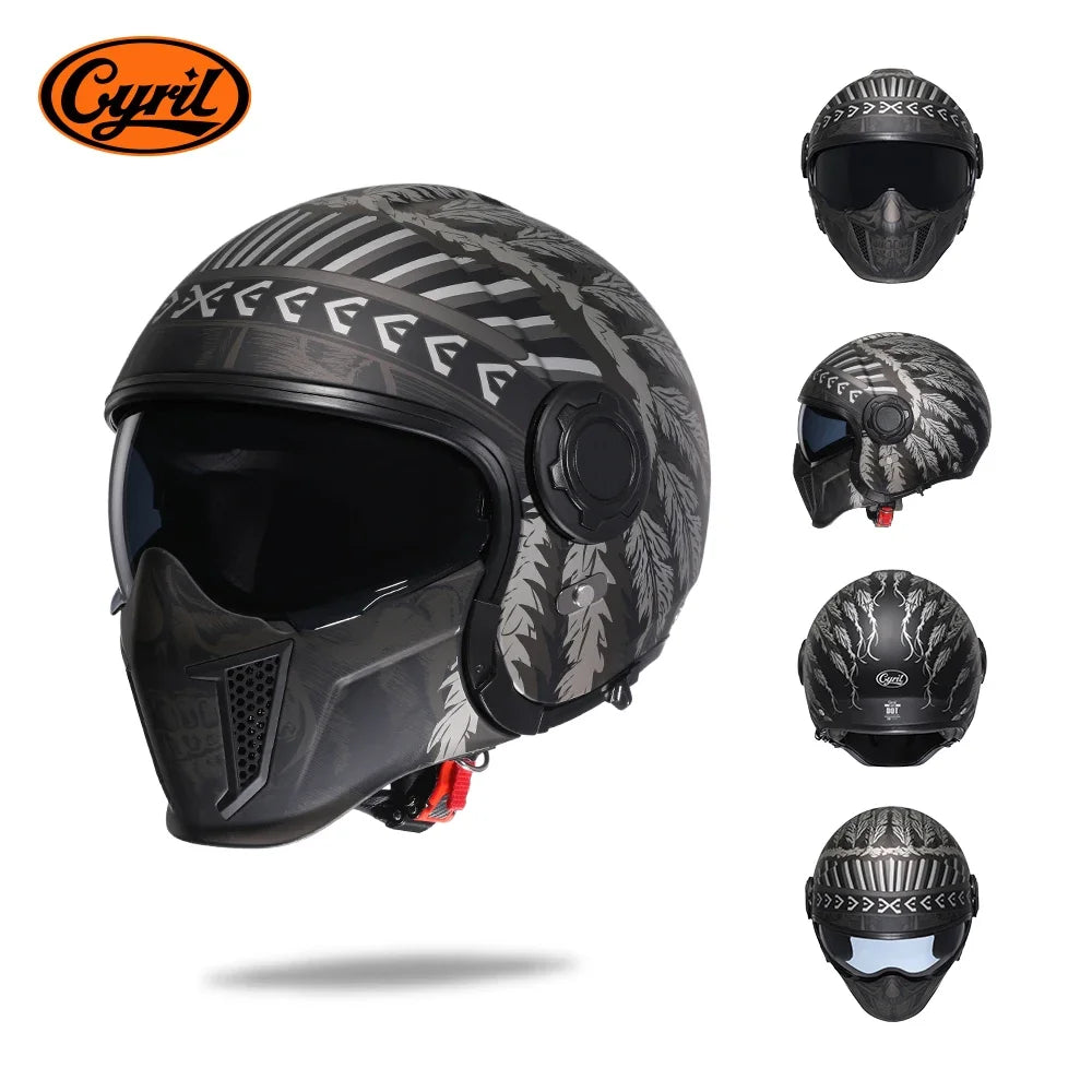 Lightweight Convertible Full Face Helmet for Electric Scooters