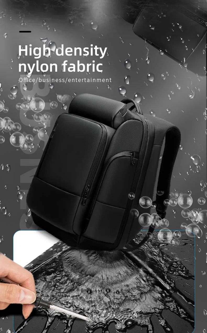 Large Capacity Waterproof Laptop Backpack with USB Charging