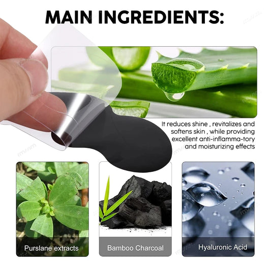 50/100PCS Charcoal Nose Strips for Blackhead Removal & Acne Treatment