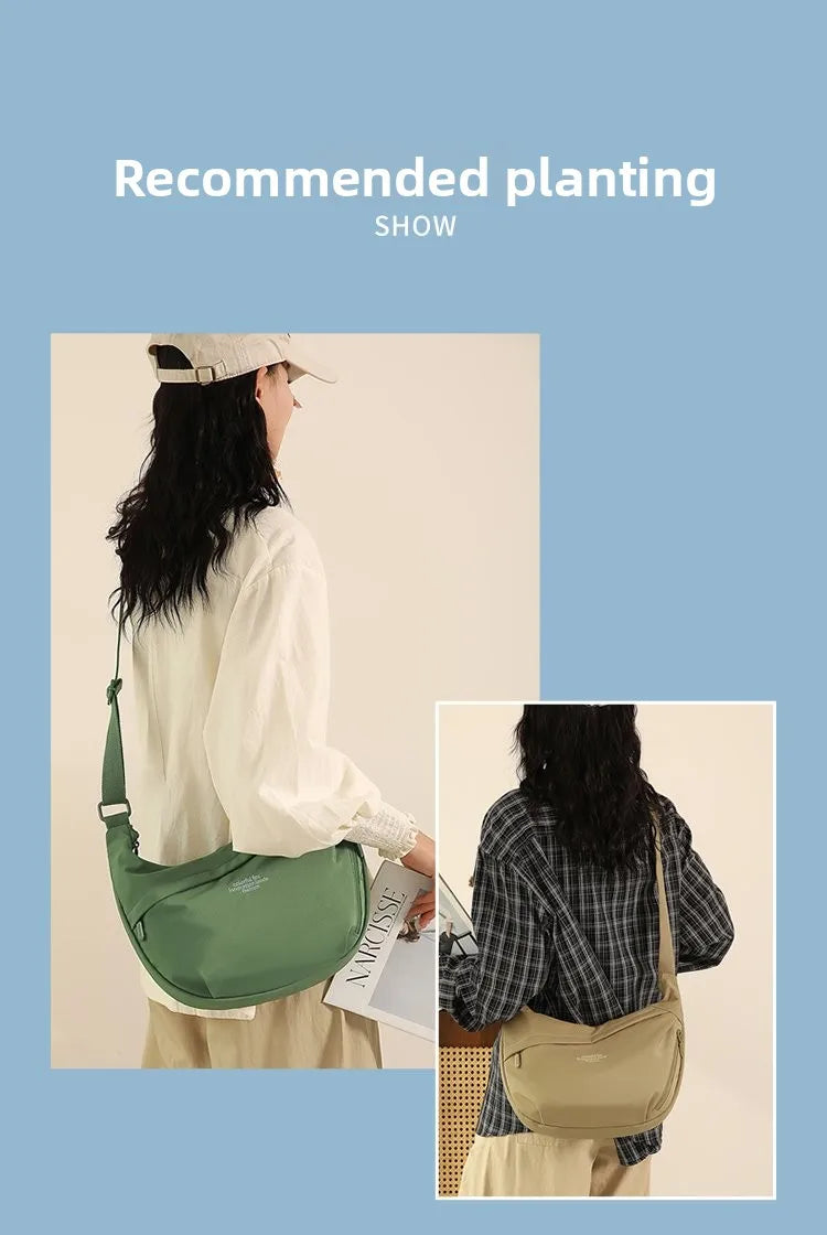 Trendy Women's Soft Cloth Shoulder Bag | Casual Crossbody Handbags