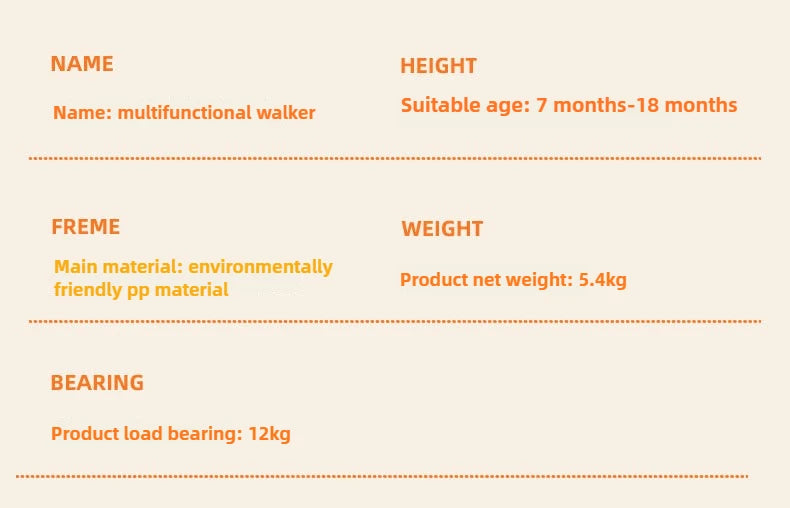4-in-1 Multifunctional Baby Walker | Adjustable & Foldable Design