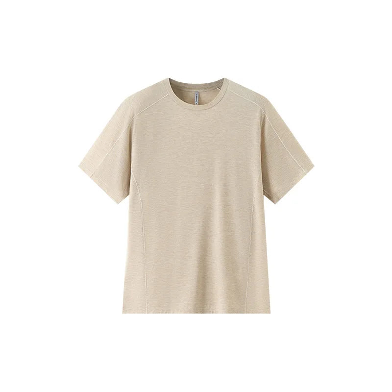 New Zealand Merino Wool T-Shirt Mens Summer Quick Dry Moisture Wicking Breathable Athletic Hiking Camping Gym Short Sleeve