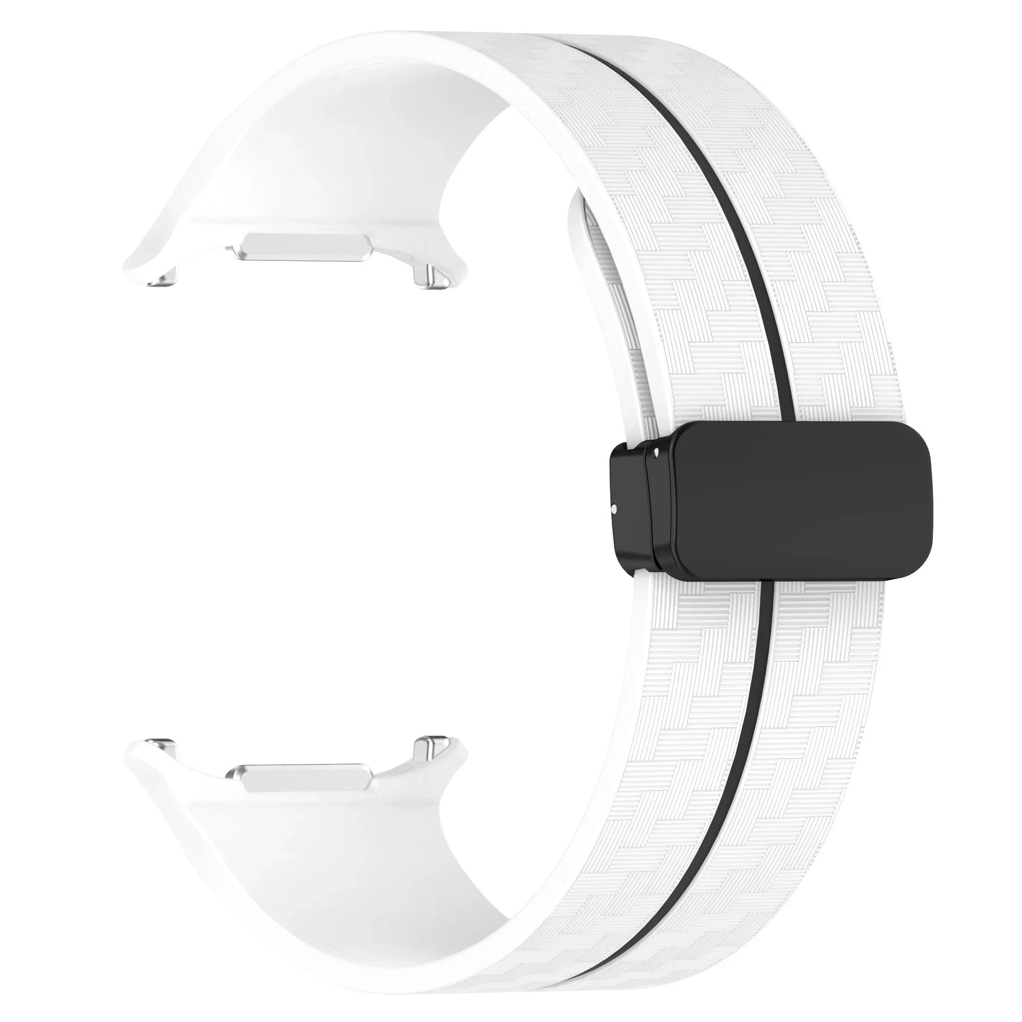 Silicone Sport Strap for 47mm Smartwatch | Magnetic Folding Clasp