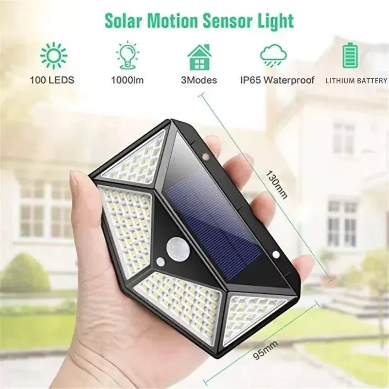 Multifunctional Solar Lamp | Waterproof Outdoor LED Spotlight