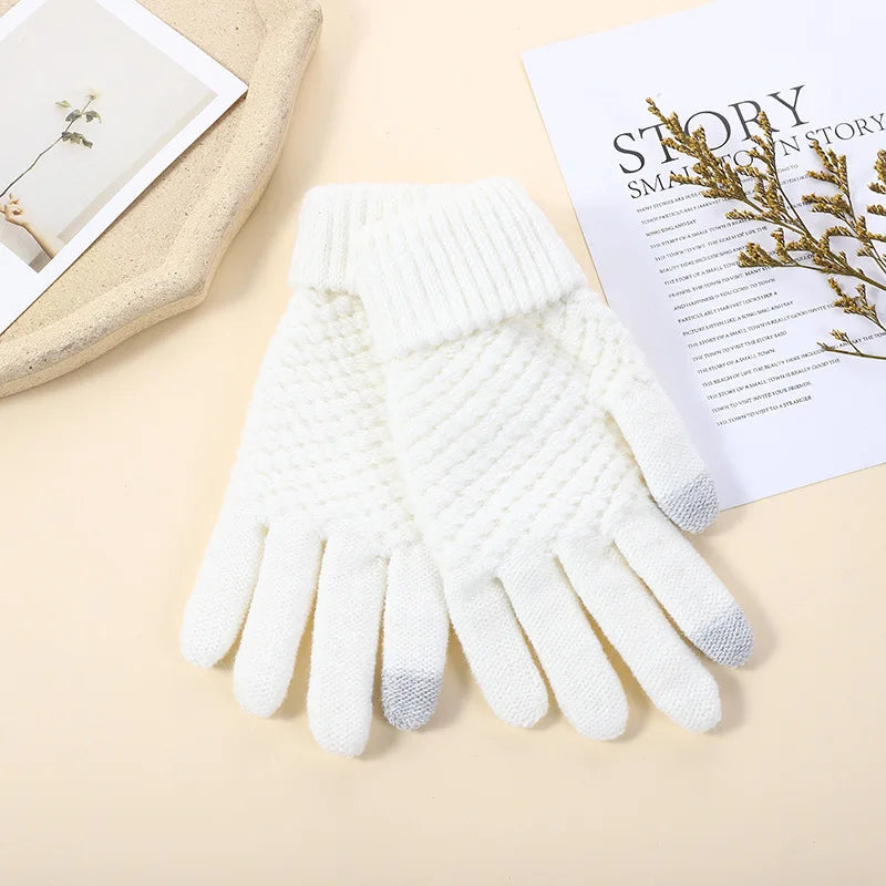 Warm Winter Touch Screen Gloves | Cozy Full Finger Mittens