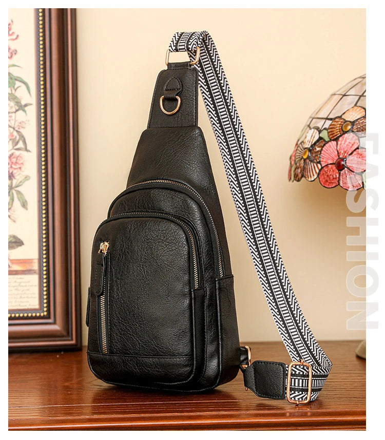 Stylish PU Leather Women Sling Bag | Versatile Crossbody Pack