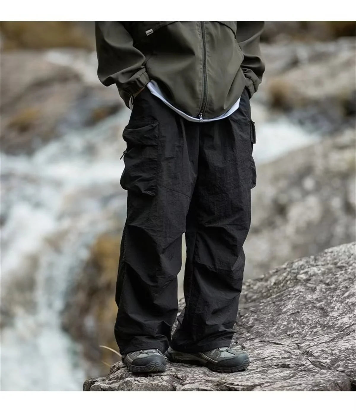 Men's Waterproof Hip Hop Cargo Pants | Stylish Casual Workwear