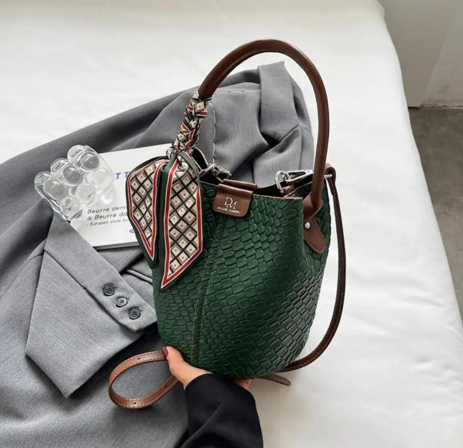 Bolso de cubo chic para mujer | Bolso de mano tejido de moda para cada ocasión