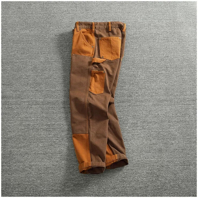 Vintage Cargo Overalls for Men | Stylish Heavy Canvas Pants