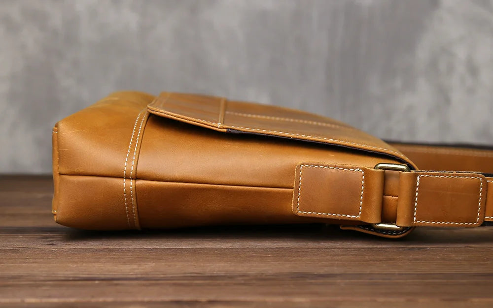 Retro One-Shoulder Genuine Leather Backpack | Large Capacity