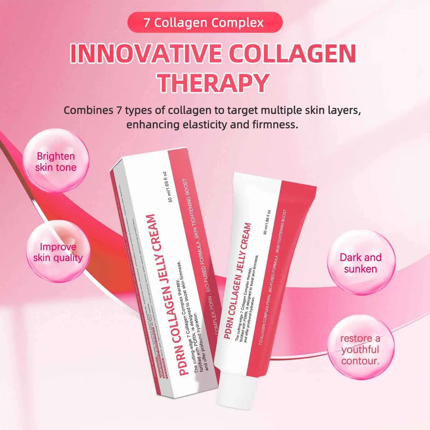 Hydrating Face Cream with Collagen & Hyaluronic Acid | Glass Skin Glow