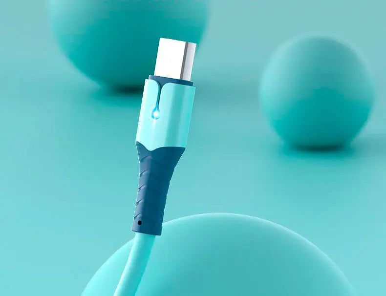 Liquid Silicone USB Type A to C Charging Cable | Fast & Durable
