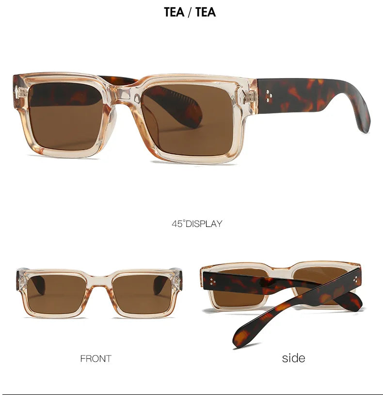 Stylish Rivet Sunglasses | Retro UV400 Eyewear for Everyone