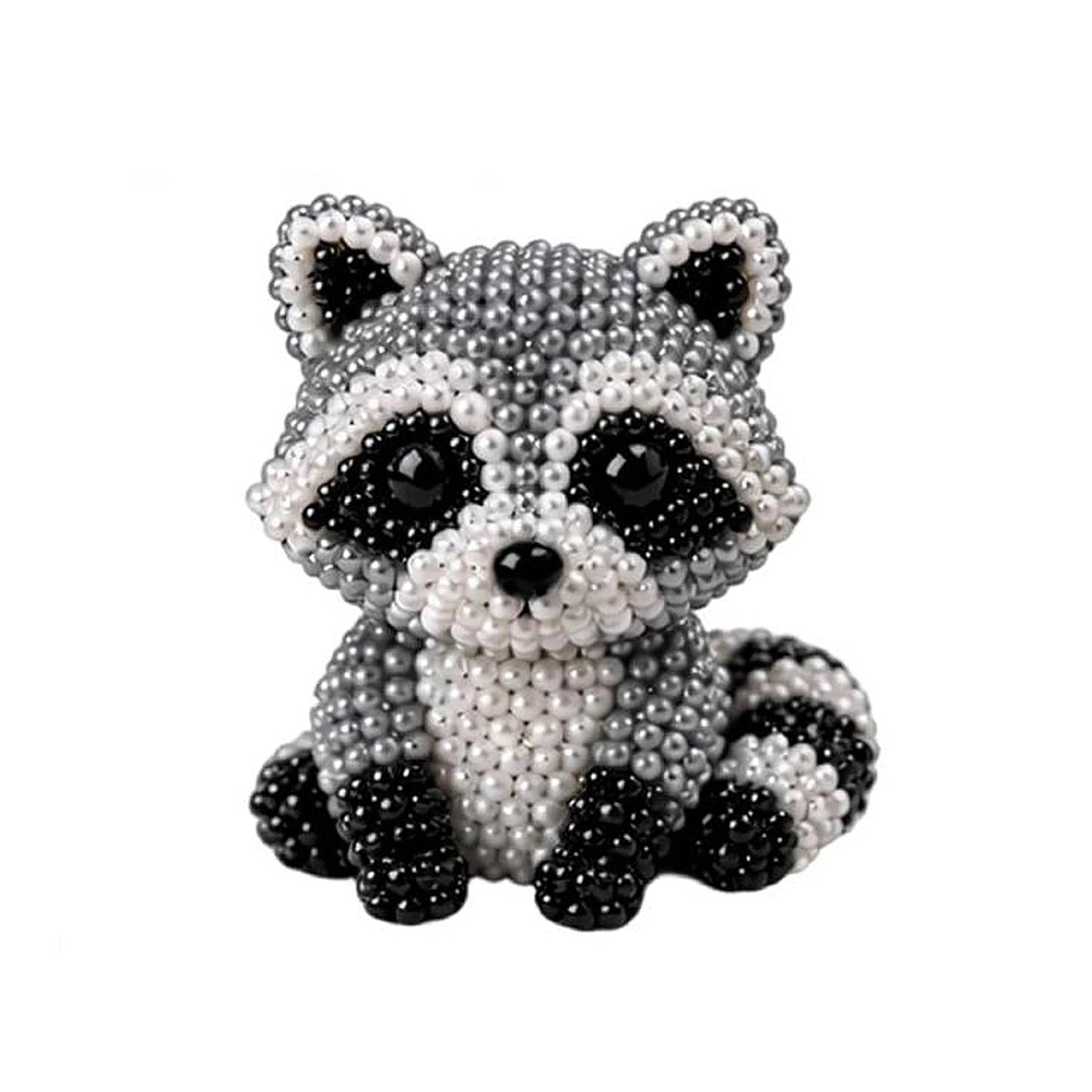 DIY 3D Animals Bead Craft Kit | Colorful Bead Embroidery Set