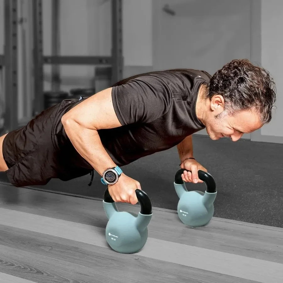 Neoprene Coated Kettlebells for Home Gym | Strength Training Weights