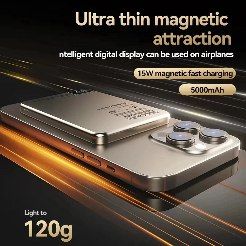 Ultra Wireless Magnetic Power Bank | Fast Charging for All Devices