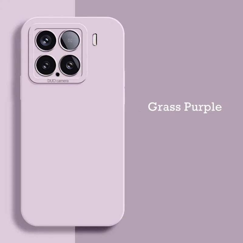 Fashion Lens Protection Phone Case for Xiaomi 17 Pro Max 12 13 13T 14 15 Pro Square Candy Built-in Fluff Shockproof Soft Cover