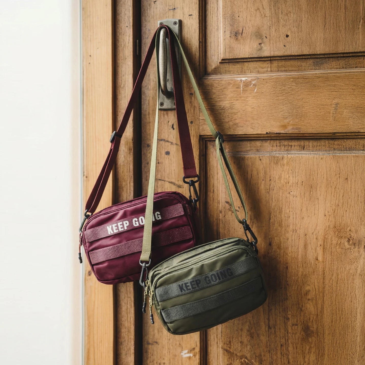 Men's Military Green Crossbody Bag | Compact Utility EDC Handbag