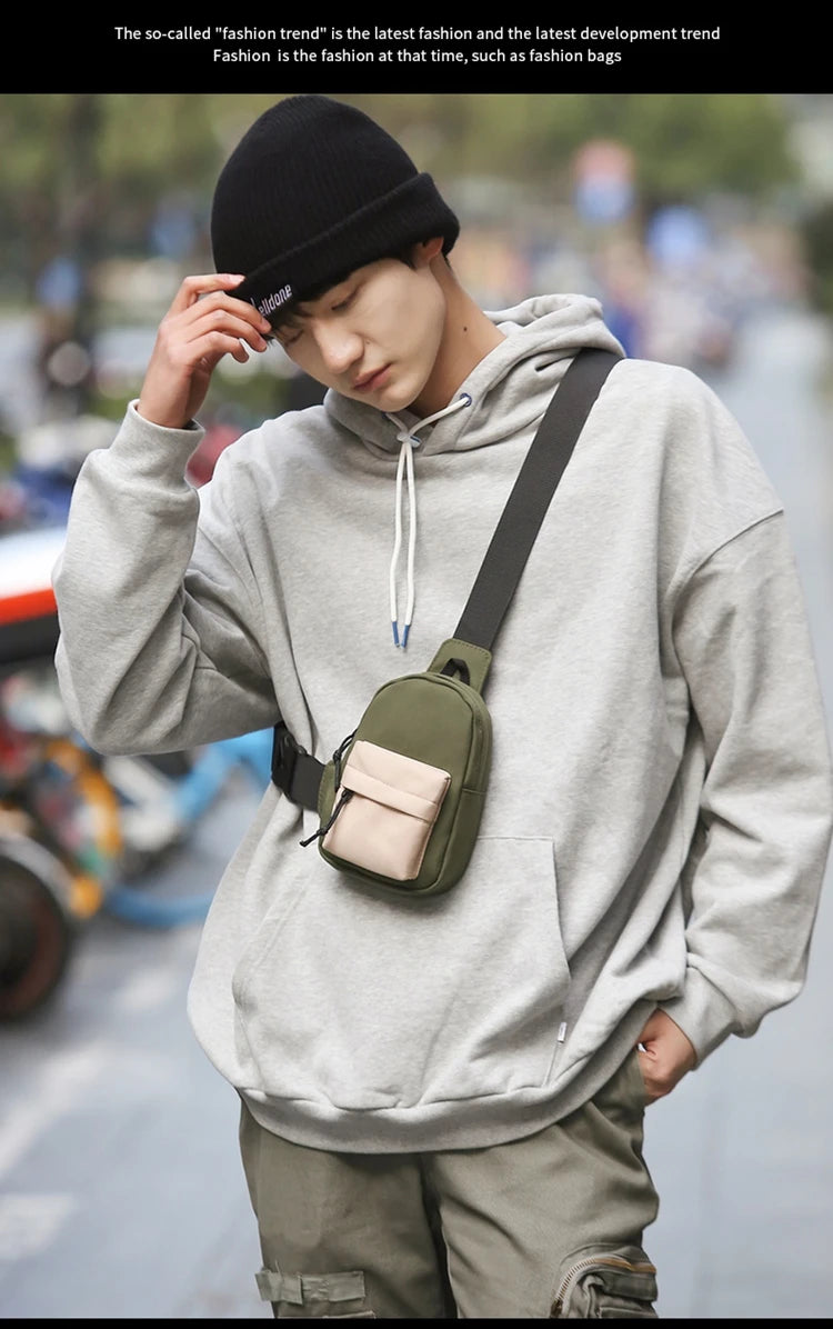 Trendy Mini Chest Bag for Men | Lightweight Casual Crossbody Sling