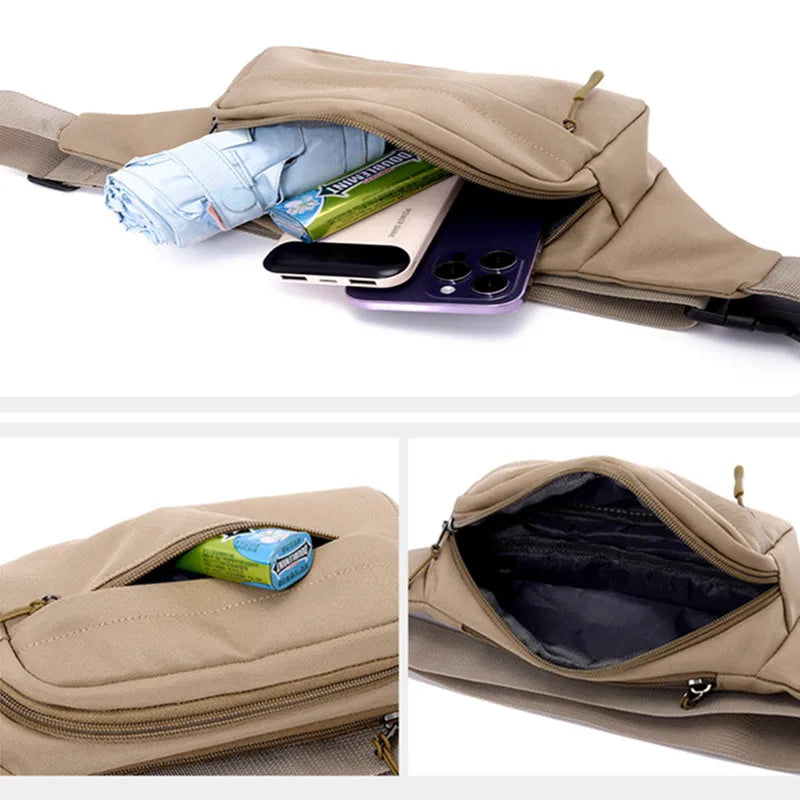 Casual Waist Bag for Men & Women | Large Phone Belt Pouch