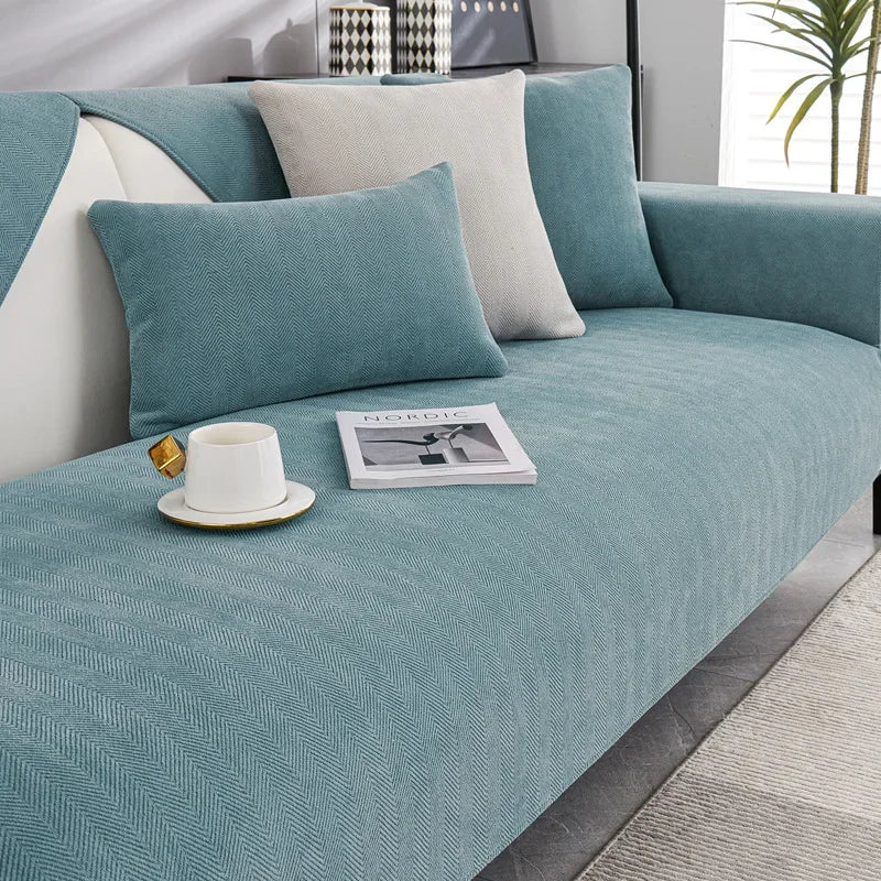 Universal Chenille Fabric Non-Slip Sofa Seat Cover | Home Decor