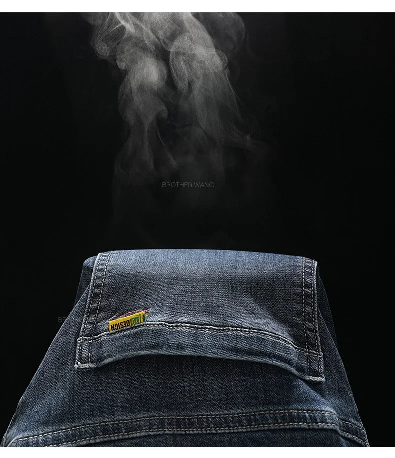 Men's Casual Loose-Fit Straight Jeans | Comfortable Everyday Denim