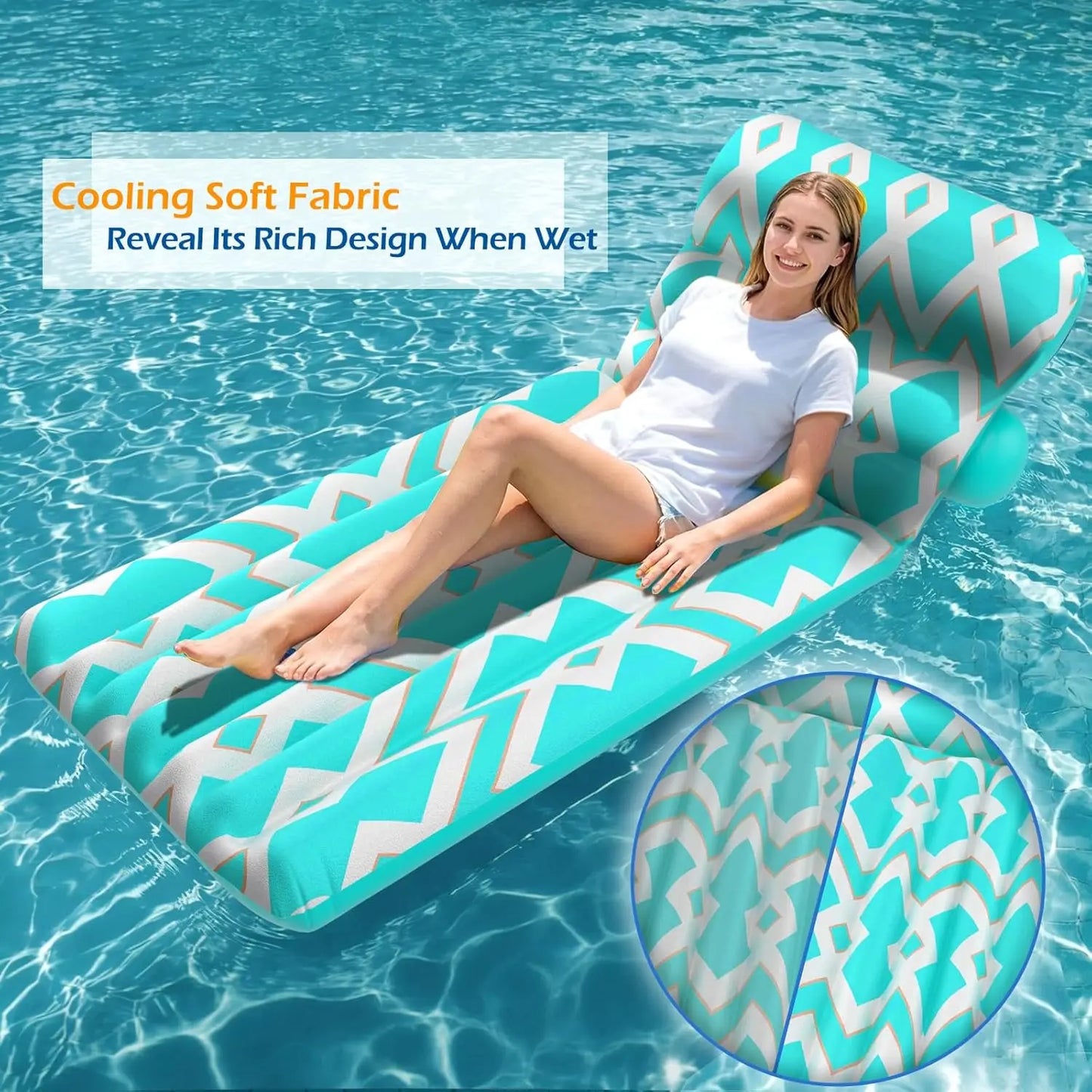 Ultra-Comfort Inflatable Pool Float for Adults | Adjustable Lounge Chair