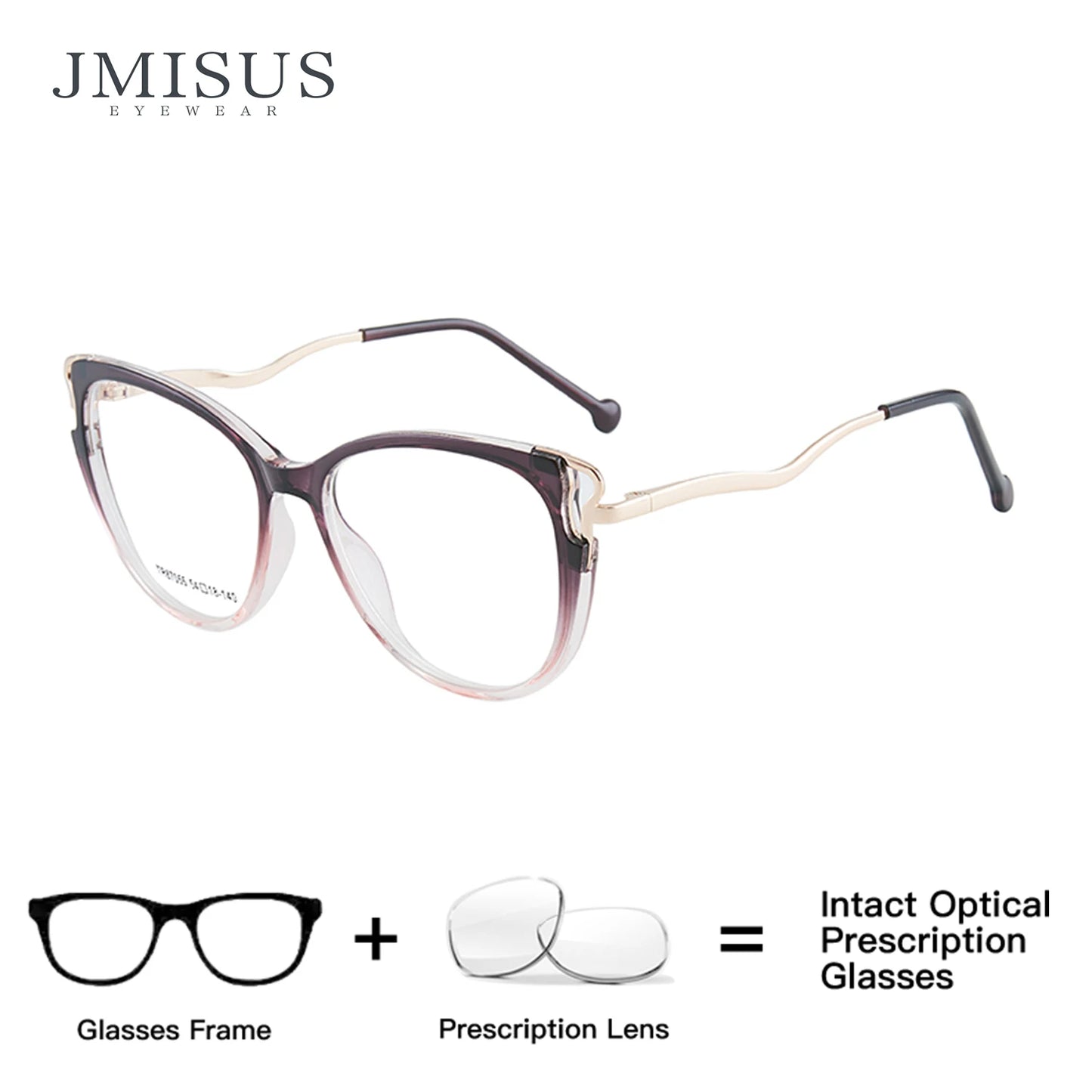 Stylish Handmade Cat Eye Prescription Glasses for Women