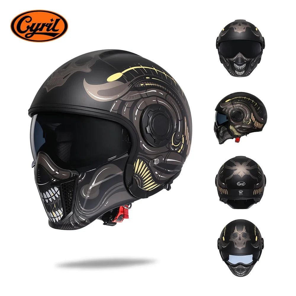 Lightweight Convertible Full Face Helmet for Electric Scooters