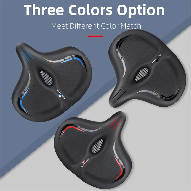 Oversize Comfortable Bicycle Saddle | Breathable Bike Seat Cushion