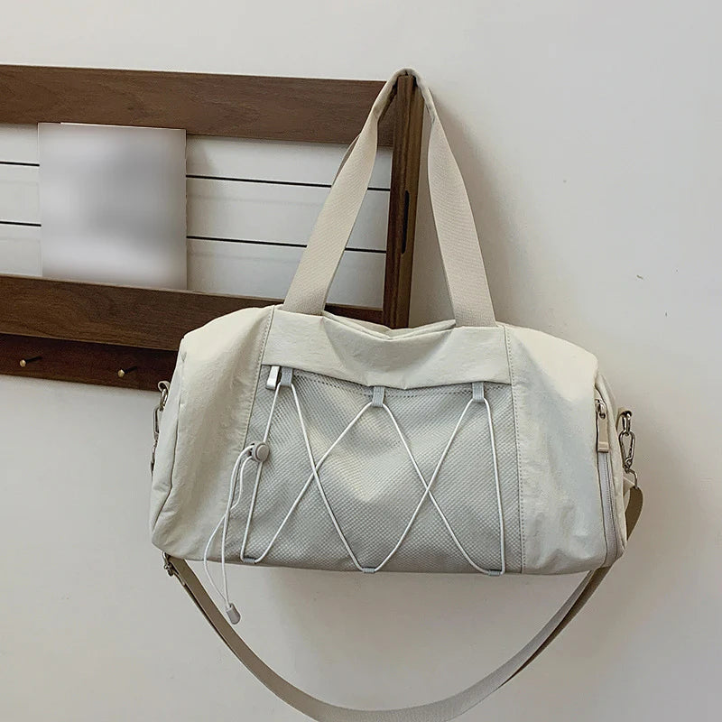 Large Women's Fitness Handbag | Versatile Gym Tote with Shoe Pocket