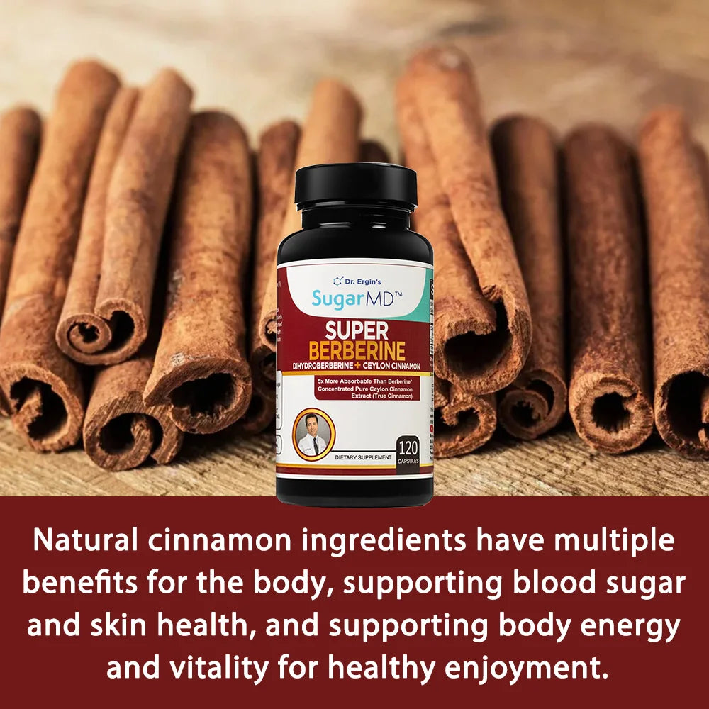 Berberine Supplement with Ceylon Cinnamon for Healthy Skin