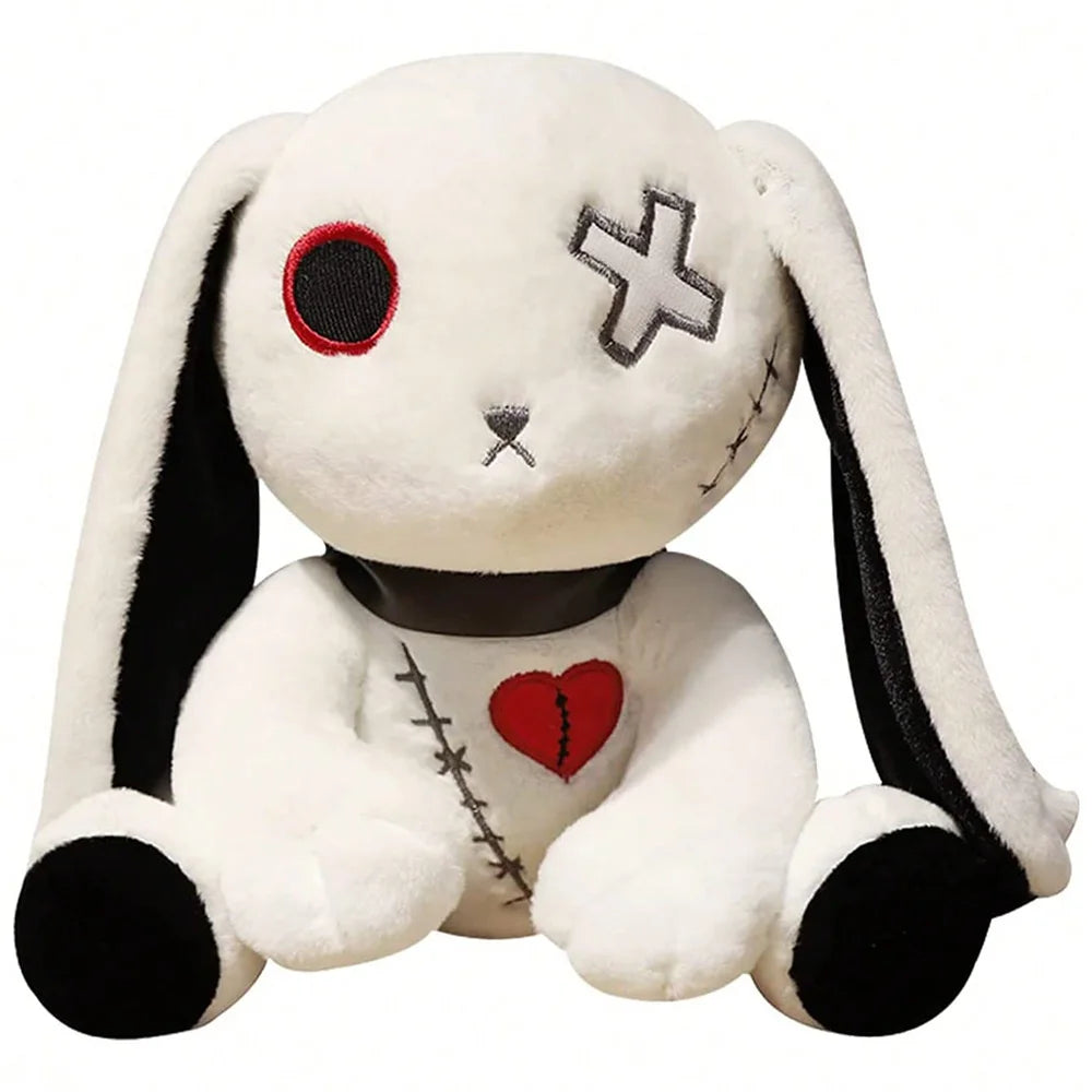 Spooky Gothic Bunny Plush Toy | Creepy Rabbit Horror Doll