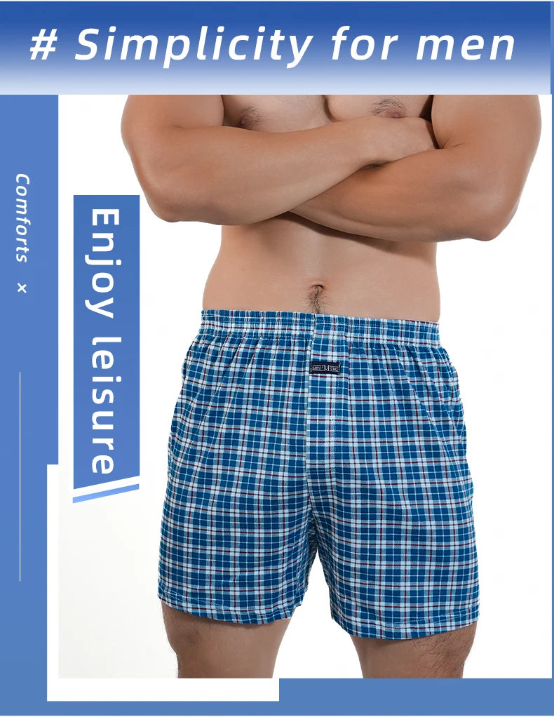 Men's Plaid Pajama Bottoms | Comfort Fit Cotton Sleepwear