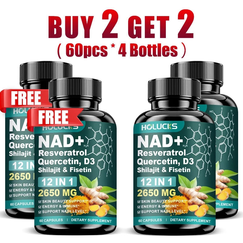NAD+ Supplement with Resveratrol for Women | Energy & Anti-Aging