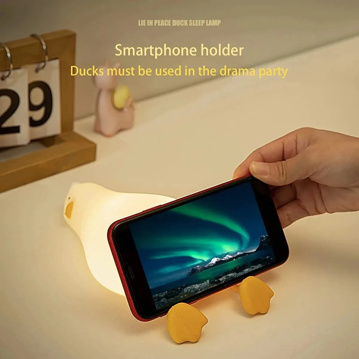 Luz nocturna LED recargable de animales para habitaciones infantiles | Acogedora y bonita